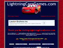 Tablet Screenshot of lightningcarsgames.com
